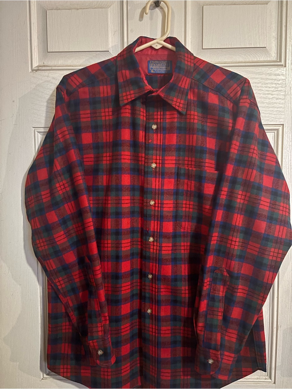 VTG 70s Pendleton Wool MacDuff Tartan Plaid Shirt M